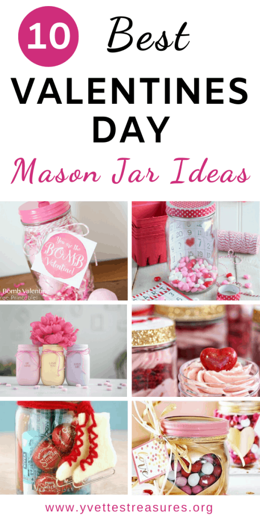 Valentines Day mason jars DIY