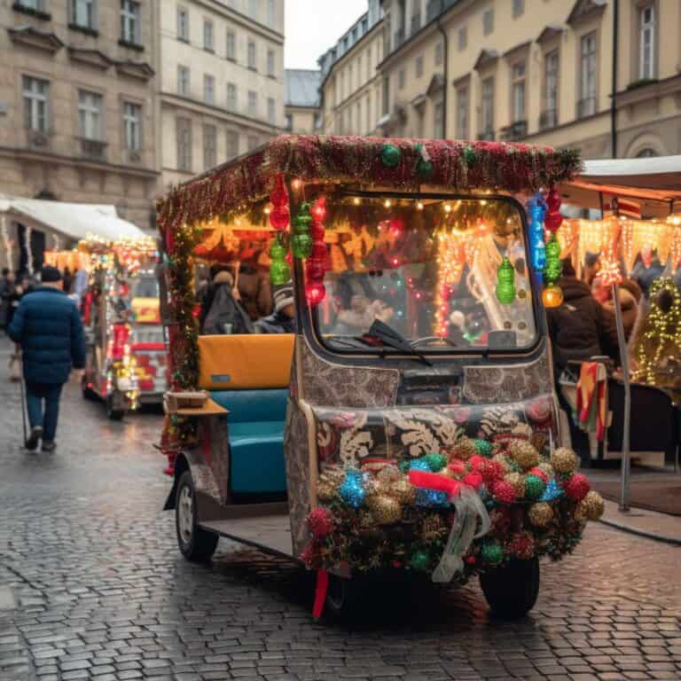 47 Golf Cart Christmas Decorating Ideas For Holiday Fun Best Online   Christmas Golf Cart Decorations 768x768 