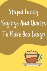 57 Stupid Funny Sayings And Quotes To Make You Laugh - Best Online Gift ...