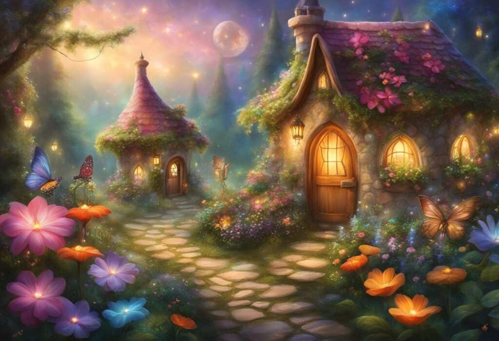 A whimsical fairy house