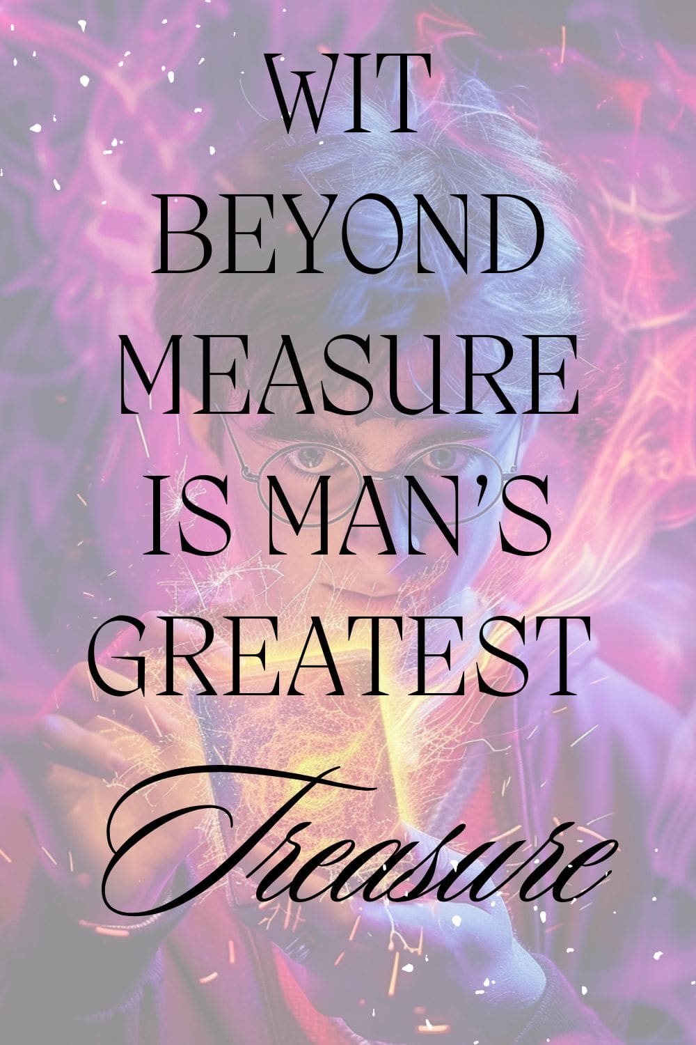 wit beyond measure is man's greatest treasure Harry Potter quote