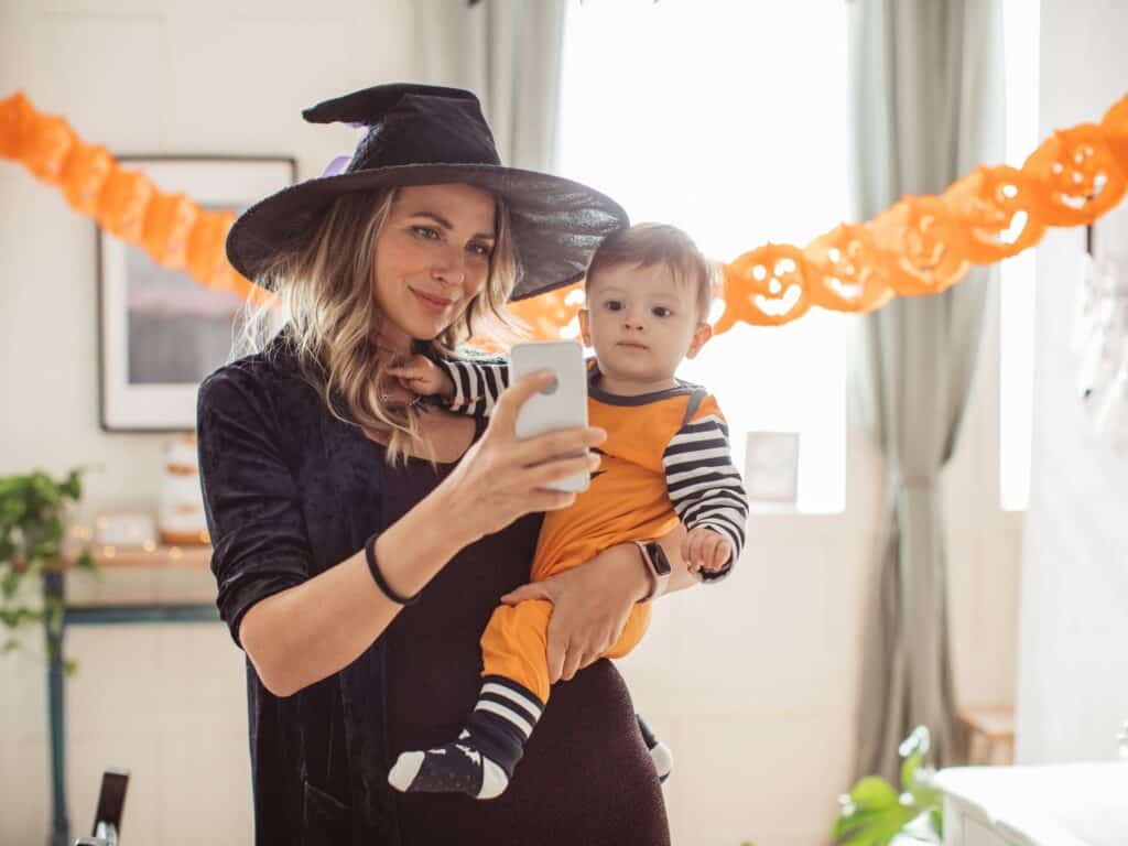 Halloween-themed baby shower