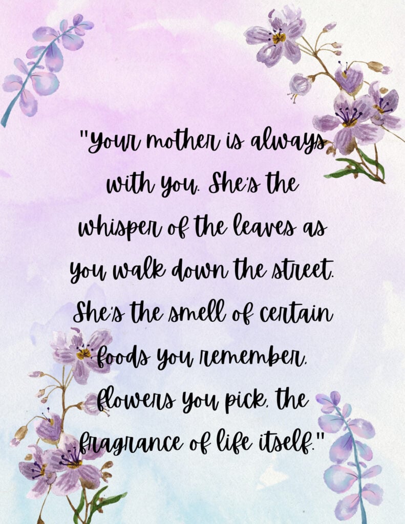 Heartfelt Deceased Mother's Day Quotes from Daughter to help others with their grief.